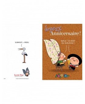 Carte d'anniversaire Lovely...