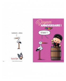 Carte d'anniversaire Lovely...