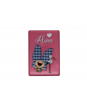 Magnet Alsace Rose Cigogne...