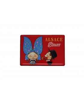 Magnet Alsace Elsass Rouge...