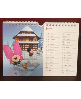 Calendrier de bureau Lovely Elsa 12 mois